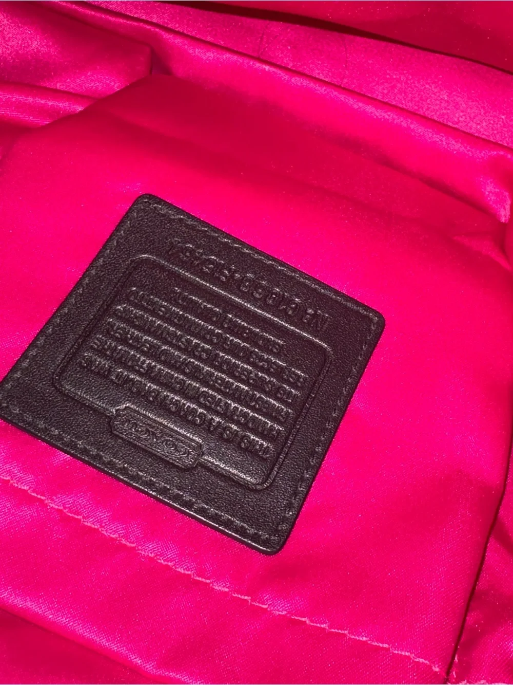 Coach Pink Plaid Signature Tote Bag